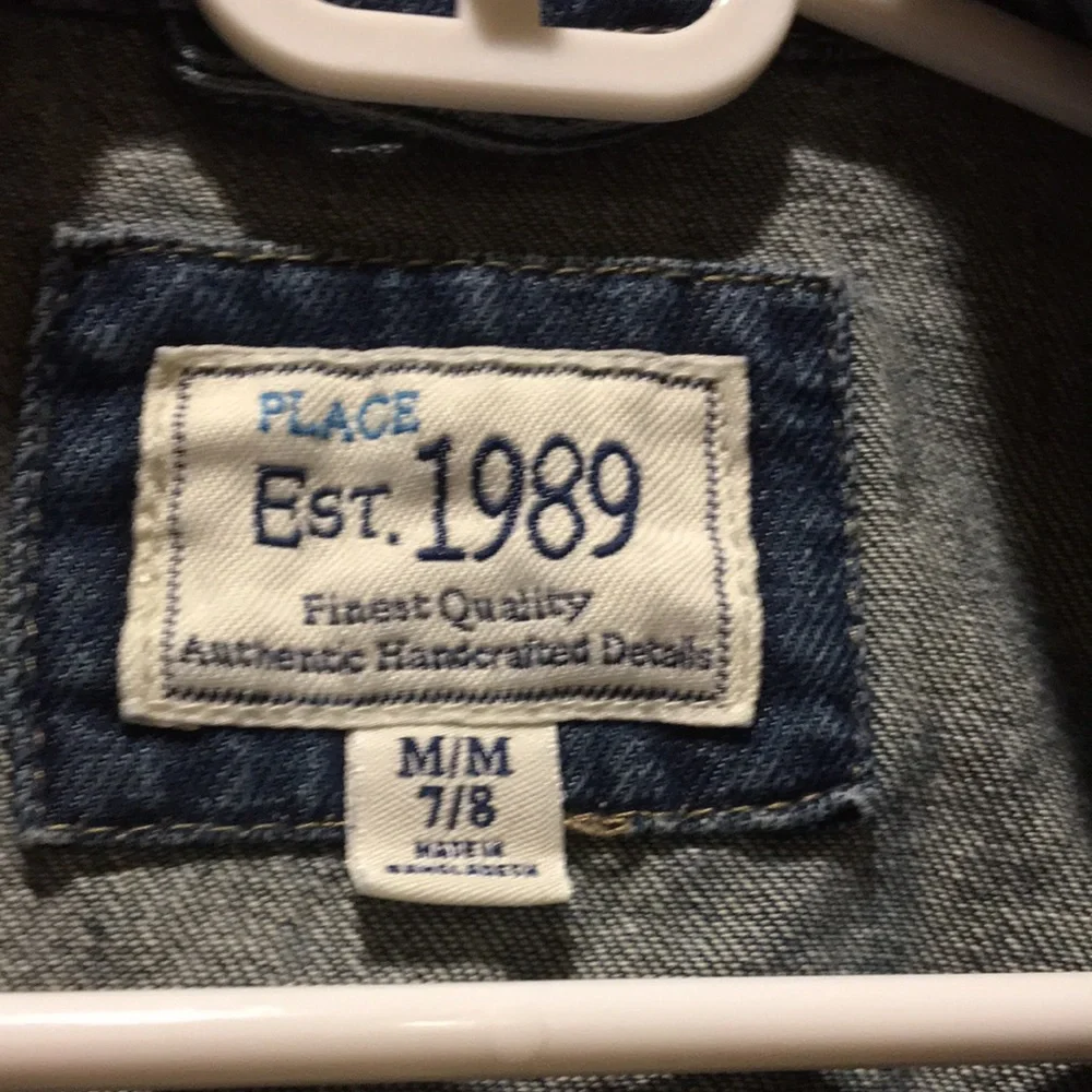 The Children’s Place kids distressed Jean jacket boy’s size 7/8